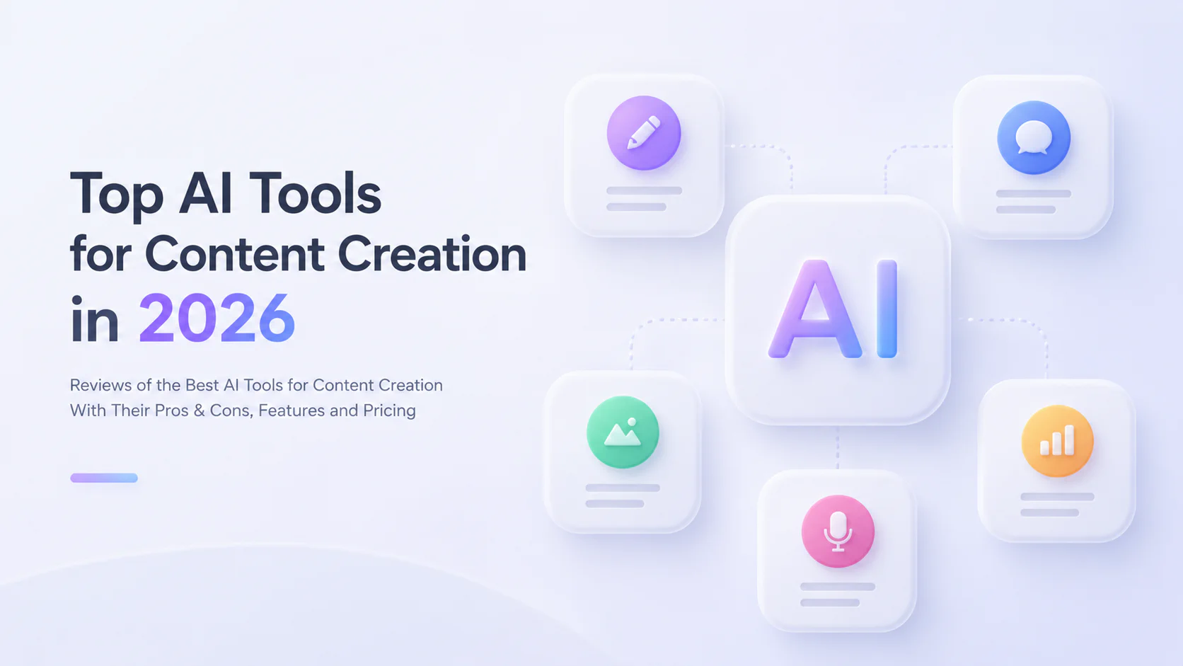 Top AI Tools for Content Creation in 2026 â Reviews of the Best AI Tools for Content Creation With Their Pros & Cons, Features and Pricing